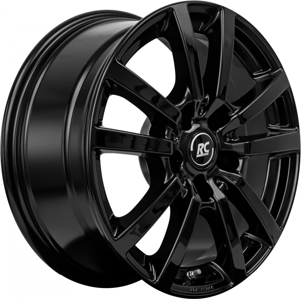 RC-Design RC25T schwarz lackiert 7.5x18 ET45 - LK5/108 ML65.1