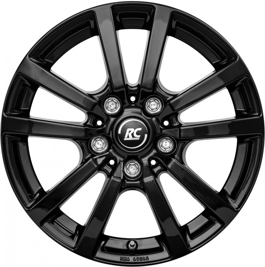 RC-Design RC25T schwarz lackiert 7.5x18 ET50 - LK5/160 ML65.1
