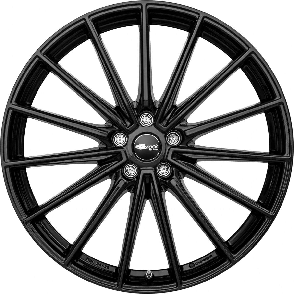 Brock B43 schwarz glanz Alufelge 8.5x20 Zoll ET38 LK 5x112 ML57.1 – Bild 2