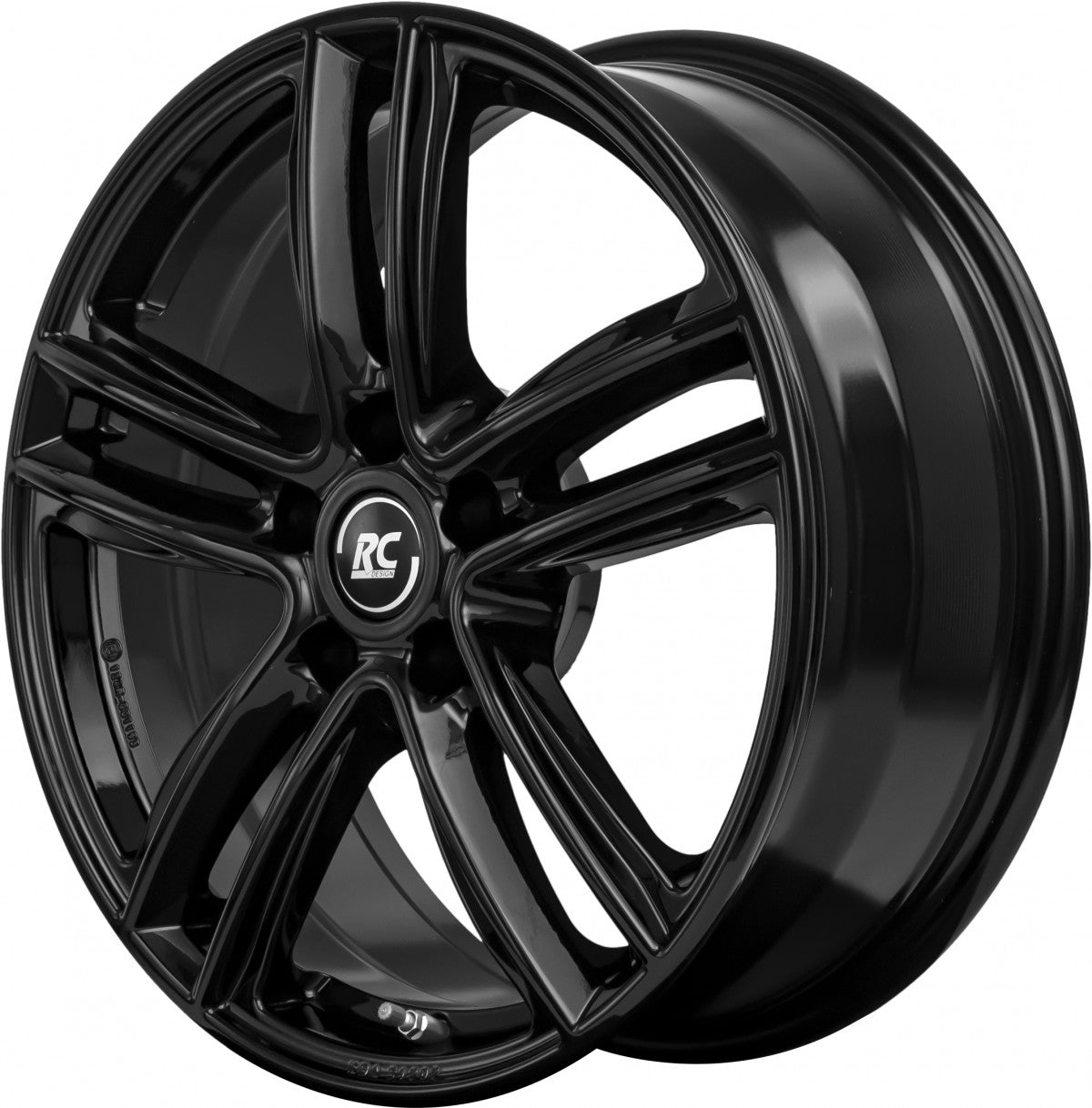 RC-Design RC27 schwarz lackiert Alufelge 8x18 Zoll ET43 LK 5x120 ML72.6 – Bild 4