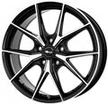 Brock B40 schwarz front-poliert Alufelge 8x19 Zoll ET32.5 LK 5x112 ML66.6