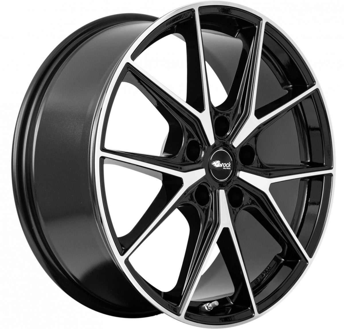 Brock B40 schwarz front-poliert 9x19 ET30 - LK5/112 ML66.6