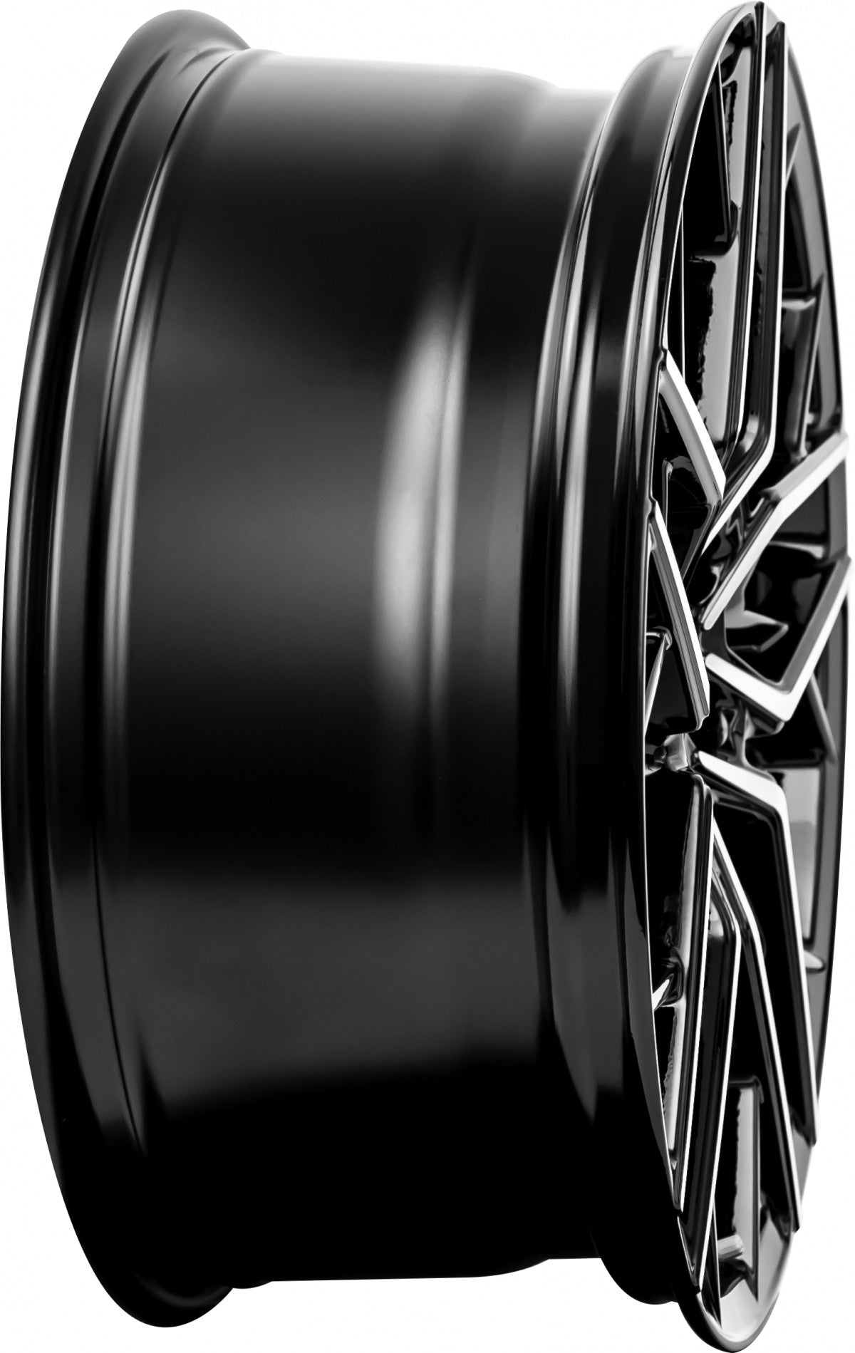 Brock B44 schwarz front-poliert 8.5x20 ET40 - LK5/114.3 ML72.6