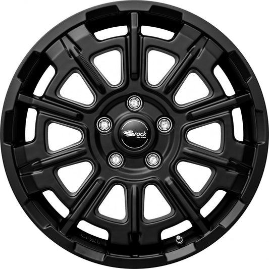 Brock B45 satin-black matt-lackiert 7.5x18 ET53 - LK5/118 ML71.1