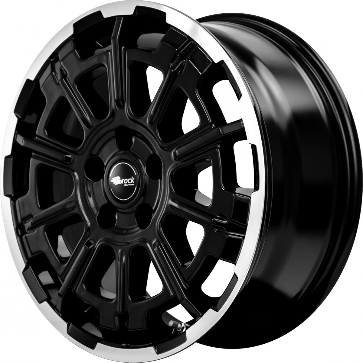 Brock B45 schwarz front-poliert Alufelge 7.5x18 Zoll ET44.45 LK 5x127 ML71.6 – Bild 4
