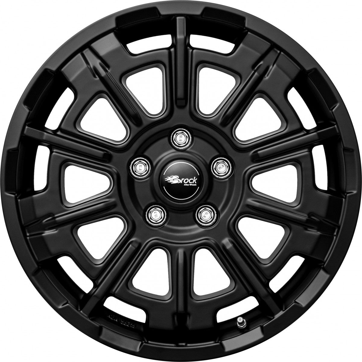 Brock B45 satin-black matt-lackiert Alufelge 7.5x18 Zoll ET43 LK 5x130 ML84.1 – Bild 2