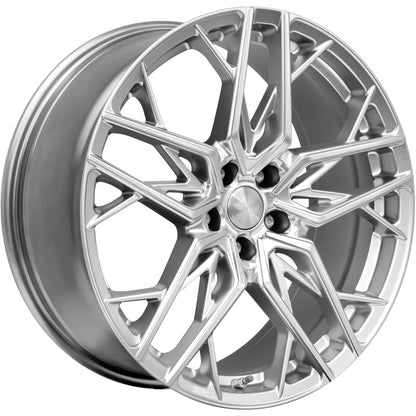 Brock B44 hyper-silber lackiert 8.5x19 ET35 - LK5/114.3 ML64.2