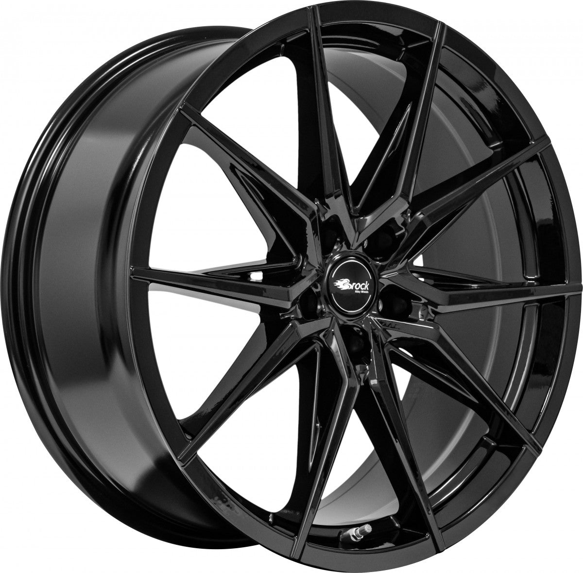 Brock B42 schwarz lackiert Alufelge 8x18 Zoll ET45 LK 5x112 ML66.6 – Bild 6
