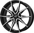 Brock B42 schwarz front-poliert Alufelge 8x18 Zoll ET45 LK 5x112 ML66.6