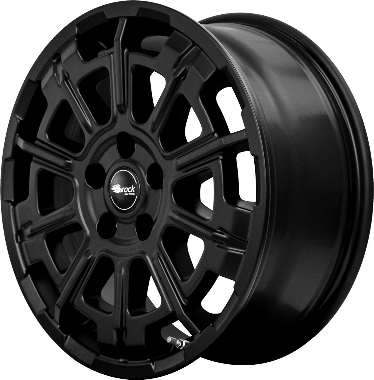 Brock B45 satin-black matt-lackiert Alufelge 7.5x18 Zoll ET48 LK 6x120 ML74.6 – Bild 4