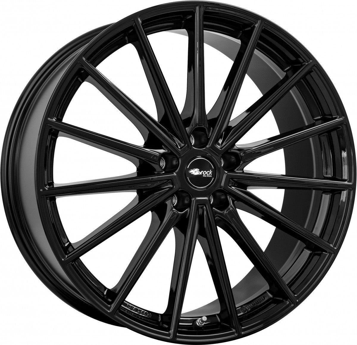 Brock B43 schwarz glanz Alufelge 9.5x21 Zoll ET45 LK 5x114.3 ML67.1 – Bild 6