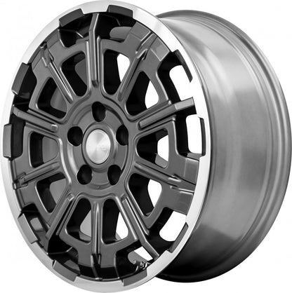 Brock B45 himalaya-grey front-poliert Alufelge 7x17 Zoll ET46 LK 5x108 ML65.1 – Bild 4