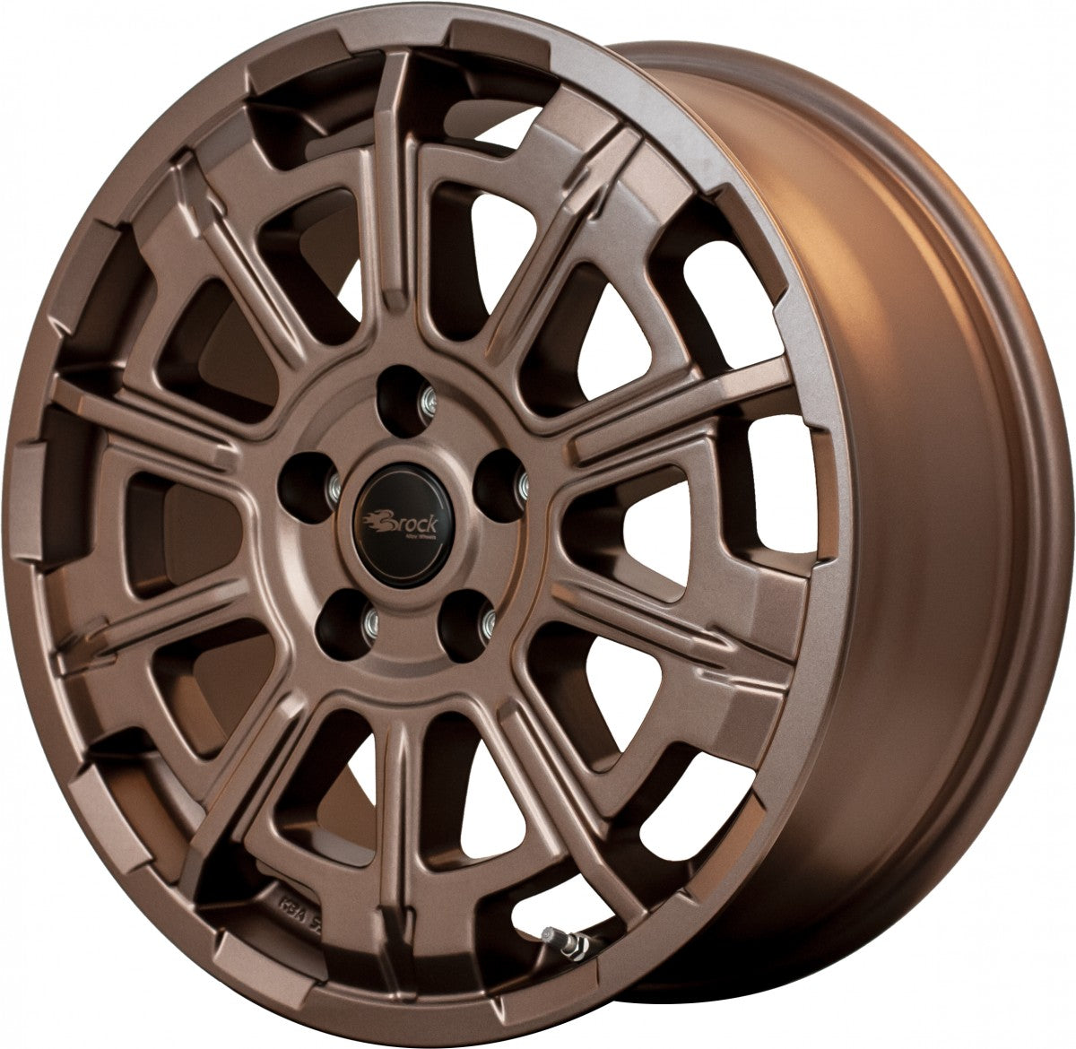 Brock B45 bronze-copper matt-lackiert Alufelge 7x17 Zoll ET55 LK 5x120 ML65.1 – Bild 3