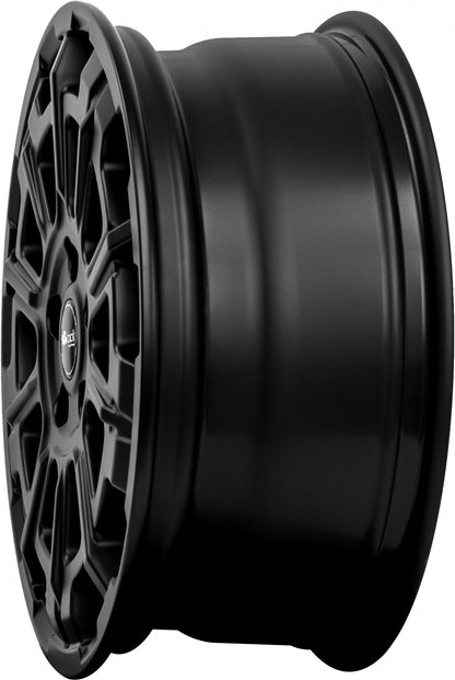 Brock B45 satin-black matt-lackiert Alufelge 7x17 Zoll ET55 LK 5x120 ML65.1 – Bild 6