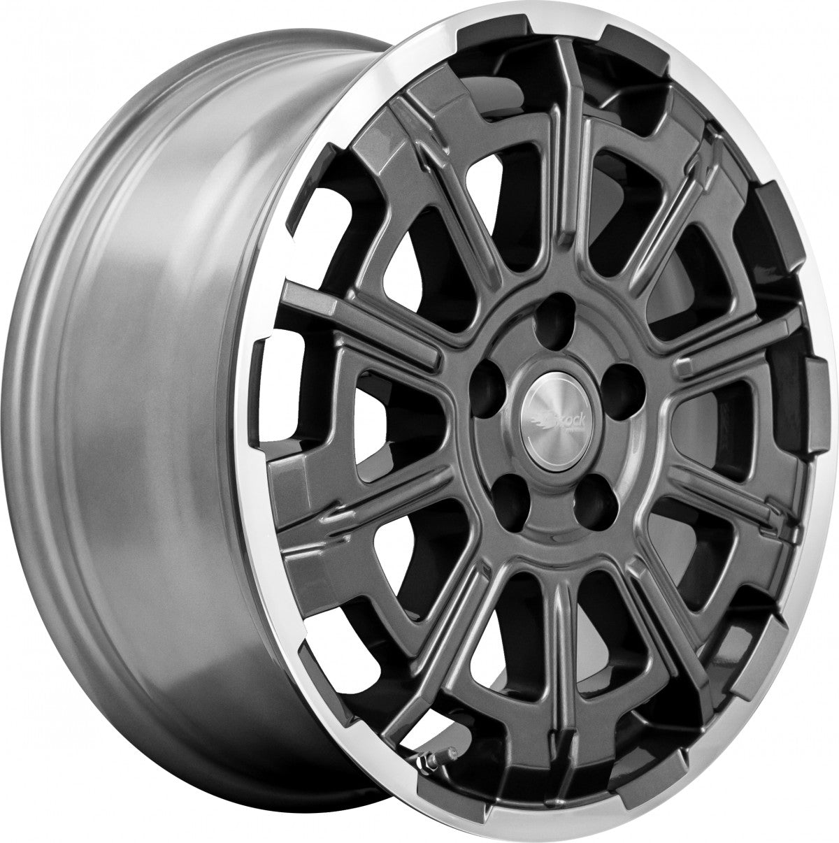 Brock B45 himalaya-grey front-poliert 7x17 ET45 - LK6/120 ML74.6