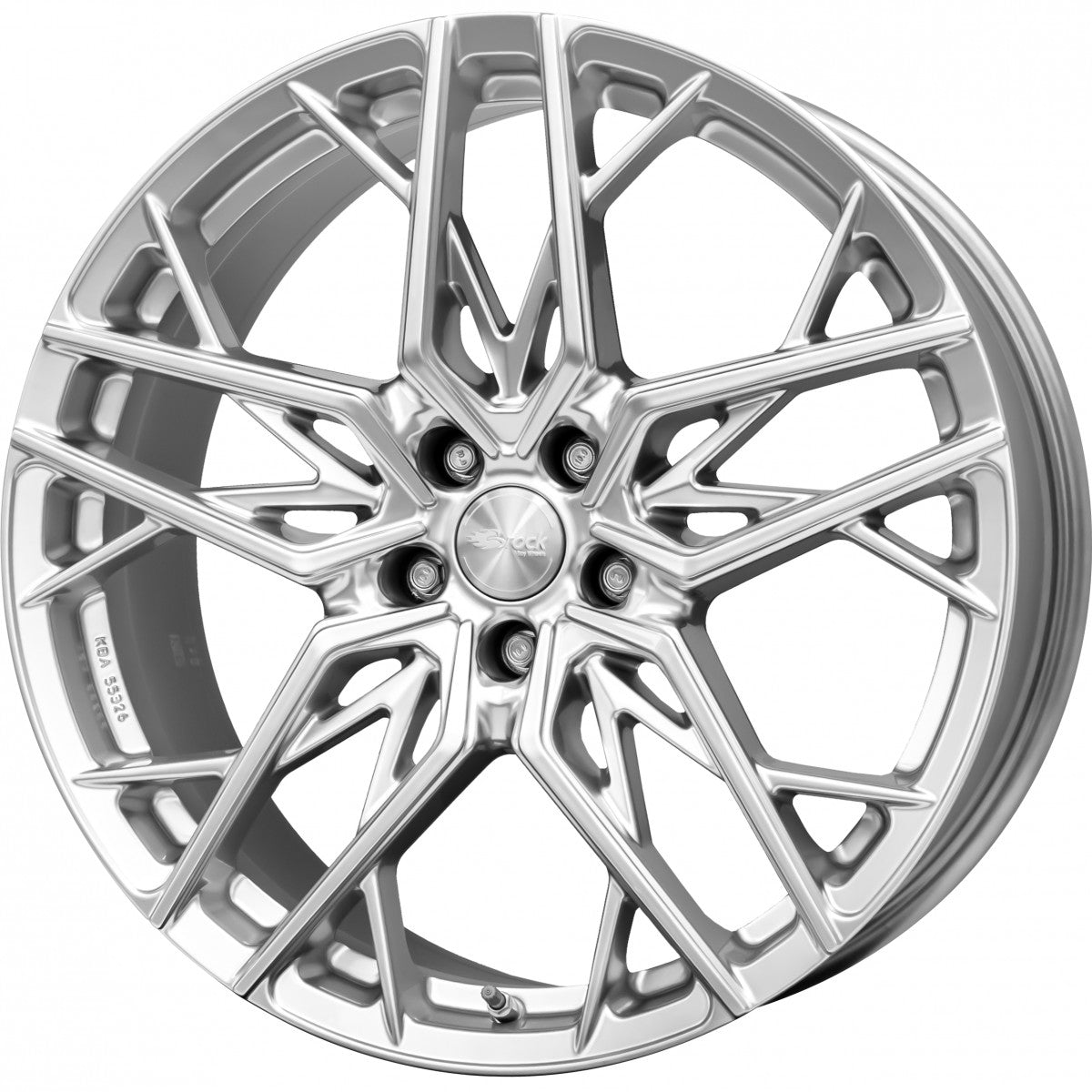 Brock B44 hyper-silber lackiert Alufelge 8x18 Zoll ET42 LK 5x108 ML72.6