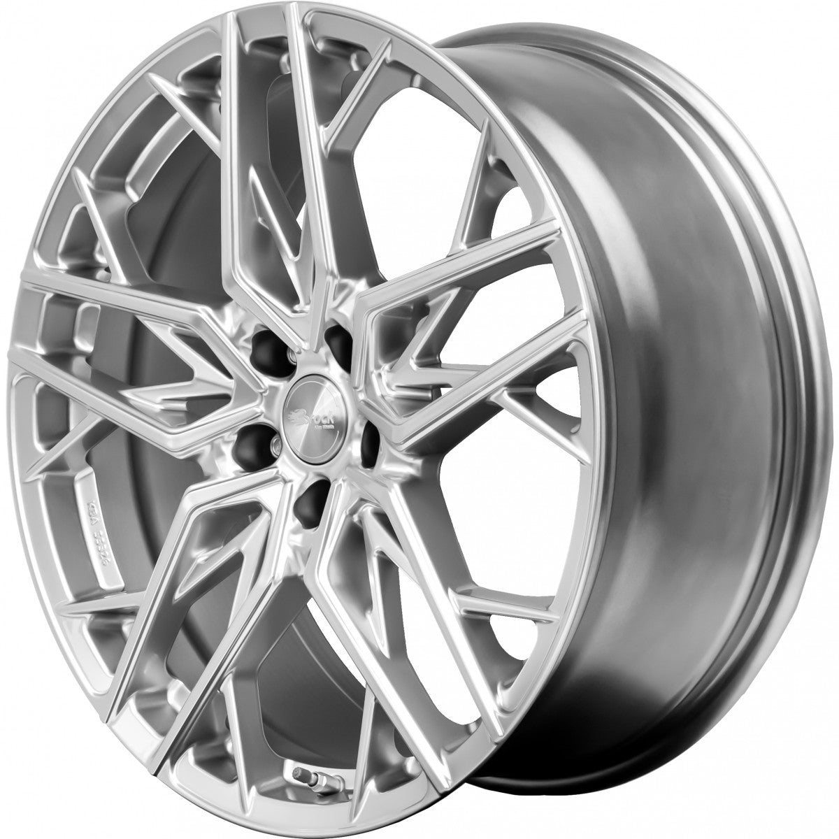 Brock B44 hyper-silber lackiert Alufelge 8x18 Zoll ET42 LK 5x108 ML72.6 – Bild 4