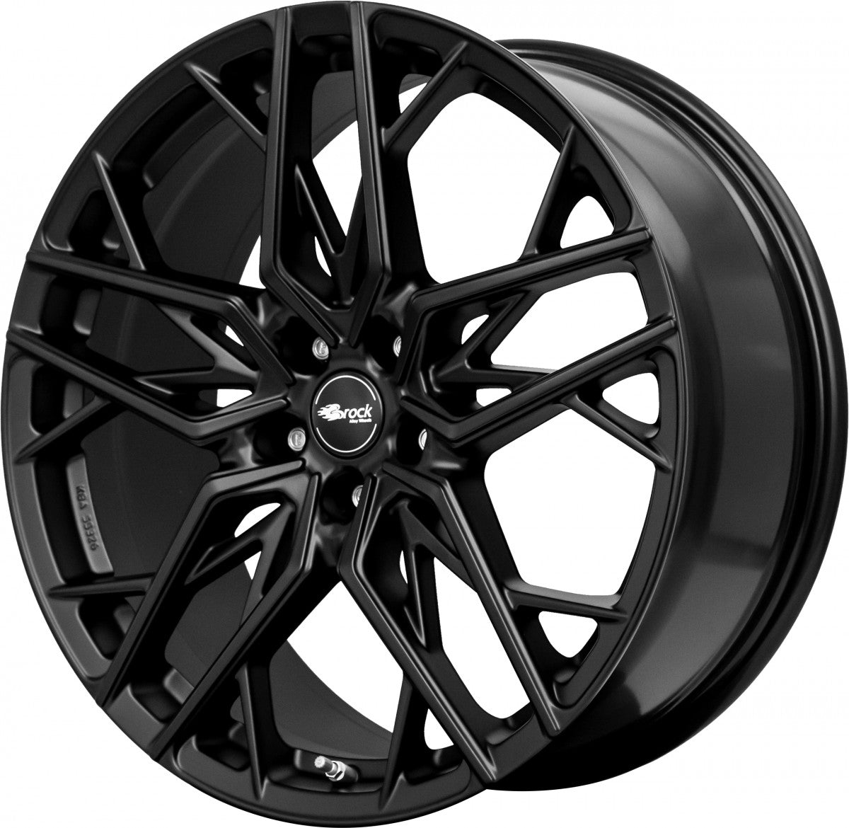 Brock B44 satin-black matt-lackiert Alufelge 8x18 Zoll ET34 LK 5x120 ML72.6 – Bild 3
