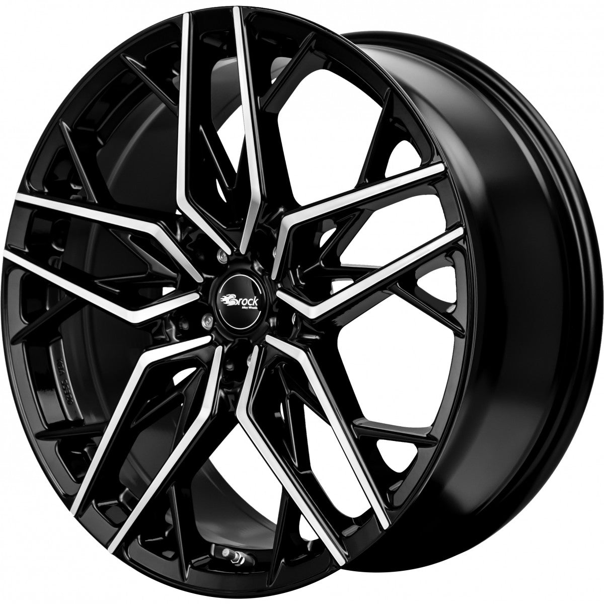 Brock B44 schwarz front-poliert 8x18 ET34 - LK5/120 ML72.6