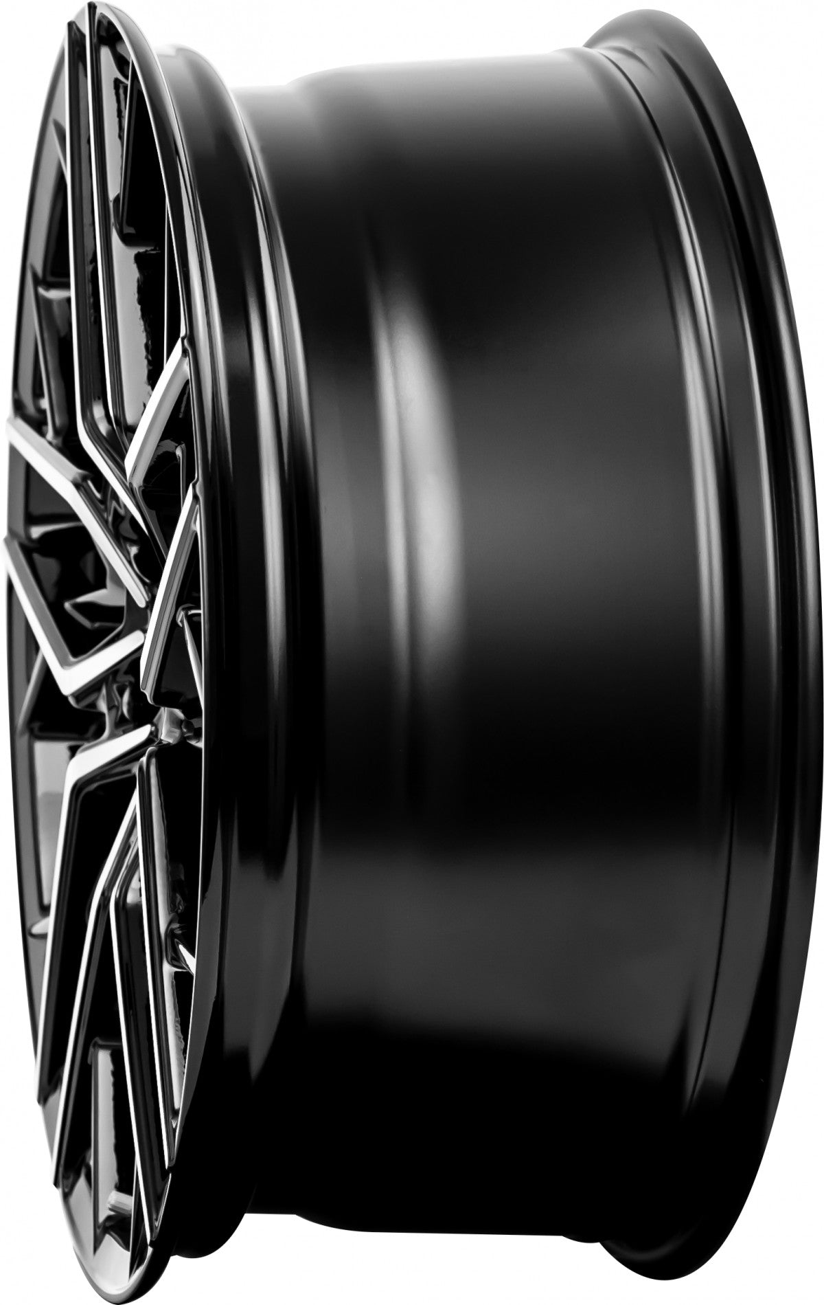 Brock B44 schwarz front-poliert 8x18 ET34 - LK5/120 ML72.6