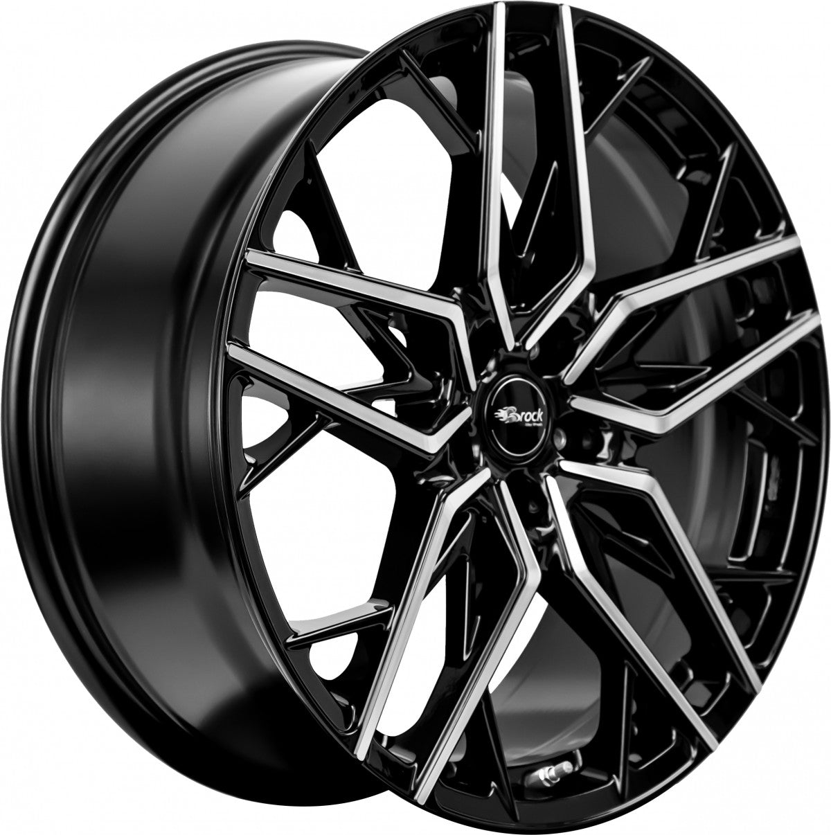 Brock B44 schwarz front-poliert 8x18 ET34 - LK5/120 ML72.6