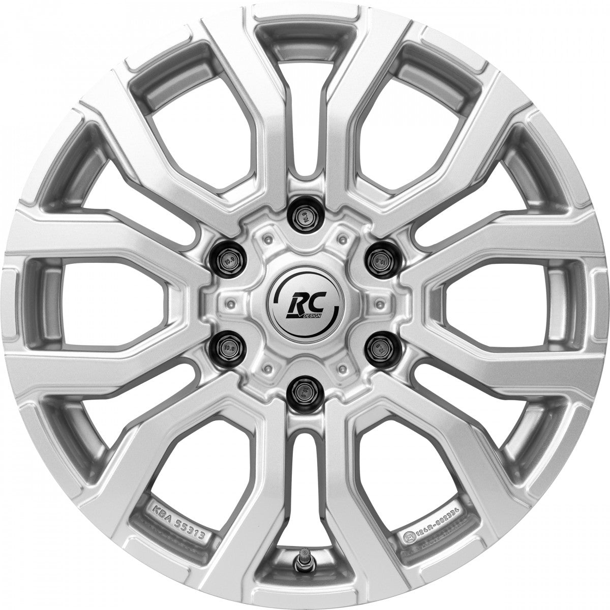 RC-Design RC35 kristallsilber Alufelge 7.5x17 Zoll ET25 LK 6x139.7 ML106.1 – Bild 2
