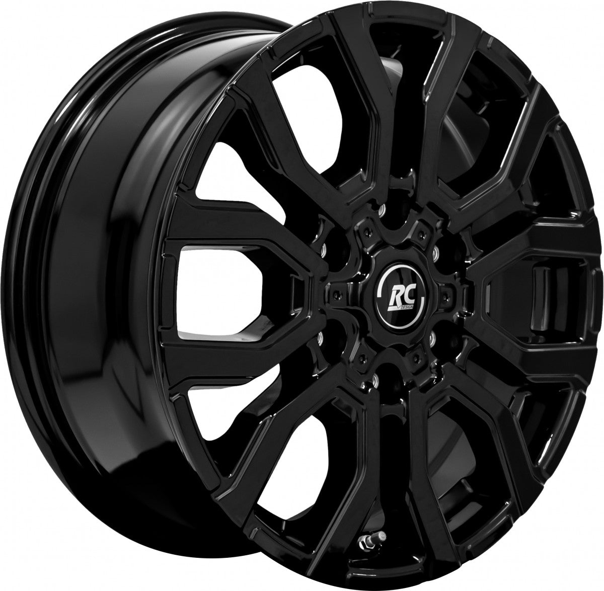 RC-Design RC35 schwarz lackiert 6.5x16 ET50 - LK6/120 ML74.6