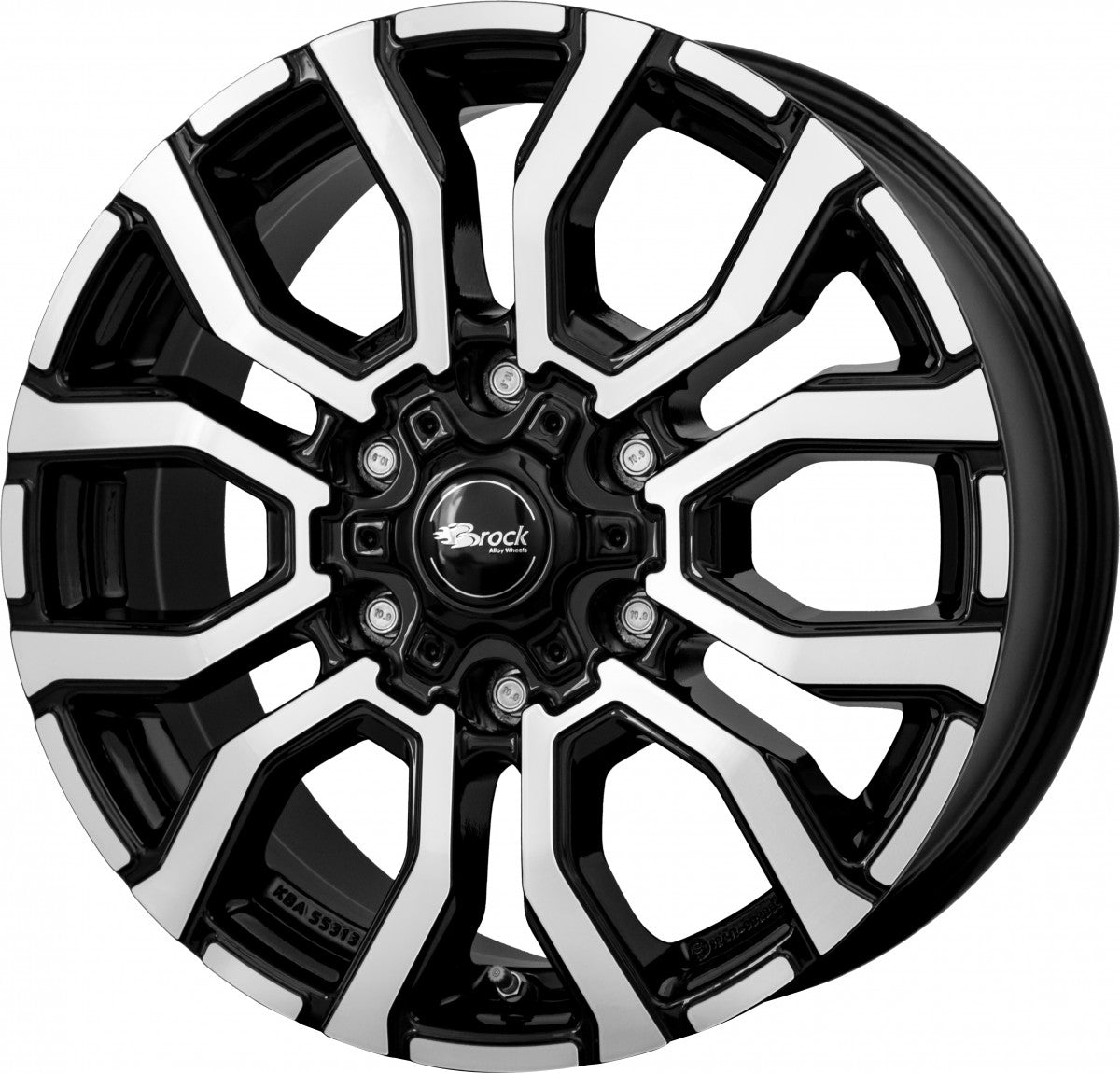 RC-Design RC35 schwarz front-poliert Alufelge 6.5x16 Zoll ET54 LK 6x130 ML84.1