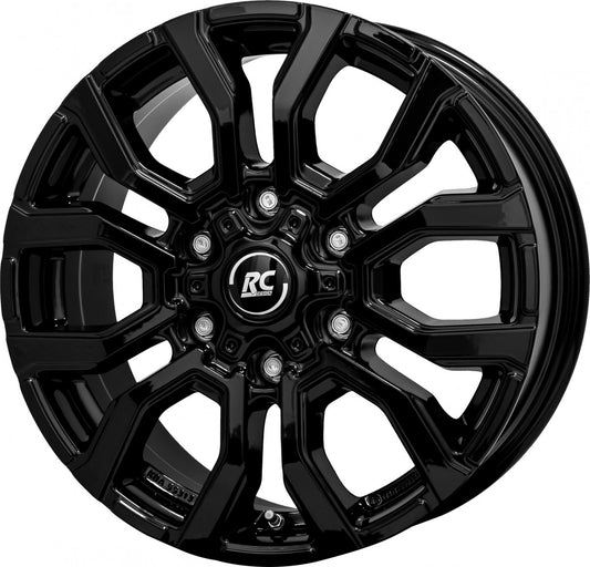RC-Design RC35 schwarz lackiert 6.5x17 ET54 - LK6/130 ML84.1