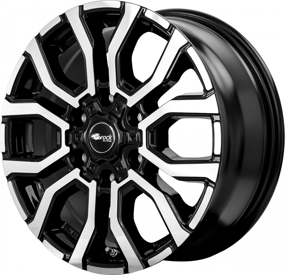 RC-Design RC35 schwarz front-poliert Alufelge 6.5x17 Zoll ET54 LK 6x130 ML84.1 – Bild 3