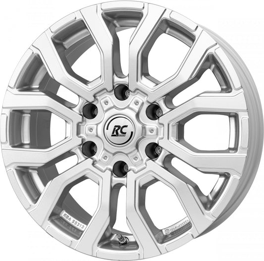 RC-Design RC35 kristallsilber 6.5x17 ET62 - LK6/130 ML84.1