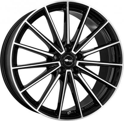 Brock B43 schwarz glanz front-poliert Alufelge 8.5x20 Zoll ET38.5 LK 5x112 ML66.6 – Bild 6