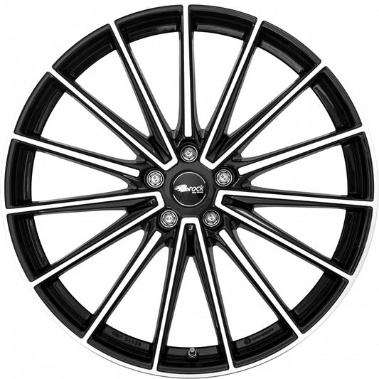 Brock B43 schwarz glanz front-poliert 10x19 ET46 - LK5/112 ML66.6