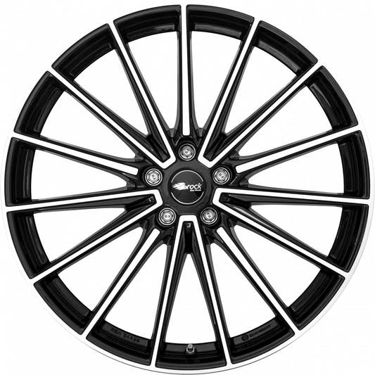 Brock B43 schwarz glanz front-poliert Alufelge 9x21 Zoll ET29 LK 5x130 ML66.6 – Bild 2