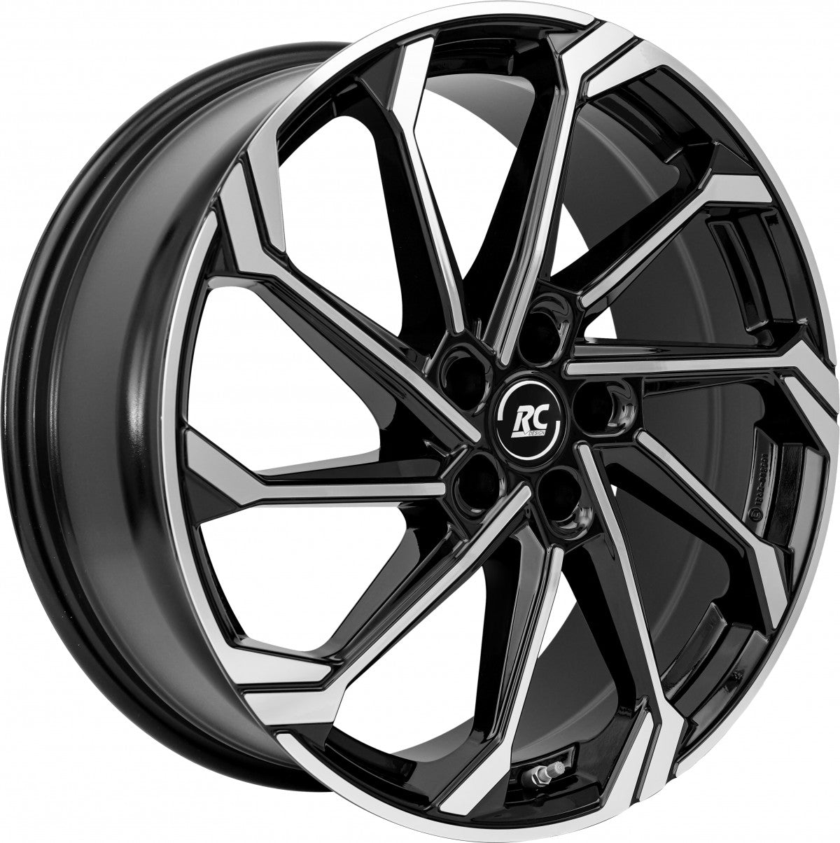RC-Design RC36 schwarz glanz front-poliert Alufelge 9x19 Zoll ET53 LK 5x108 ML63.4 – Bild 8