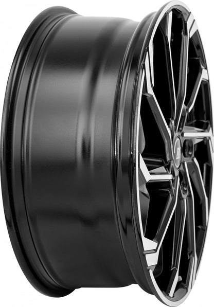 RC-Design RC36 schwarz glanz front-poliert Alufelge 9x19 Zoll ET41 LK 5x112 ML66.6 – Bild 6
