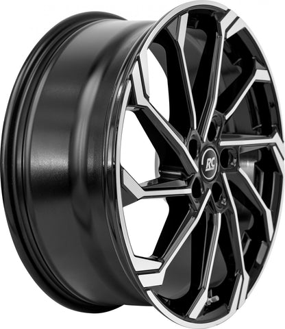 RC-Design RC36 schwarz glanz front-poliert Alufelge 7x18 Zoll ET43 LK 5x112 ML57.1 – Bild 7