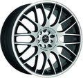 Barracuda Karizzma mattblack-polished / Color Trim weiss Alufelge 7.5x17 Zoll ET38 LK 4x98 ML73.1