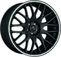 Barracuda Karizzma mattblack PureSports / Color Trim weiss Alufelge 7.5x17 Zoll ET35 LK 4x100 ML73.1