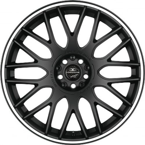 Barracuda Karizzma mattblack PureSports / Color Trim weiss Alufelge 8x18 Zoll ET45 LK 5x112 ML73.1 – Bild 2