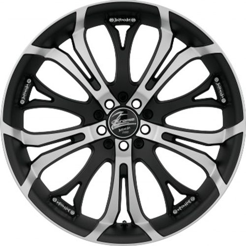 Barracuda Tzunamee mattblack-polished Alufelge 8x18 Zoll ET38 LK 4x100 ML73.1 – Bild 2