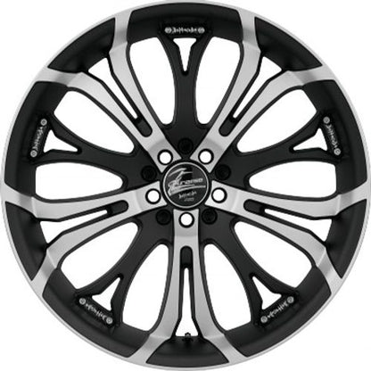 Barracuda Tzunamee mattblack-polished Alufelge 8x18 Zoll ET38 LK 4x100 ML73.1 – Bild 2