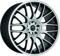 Barracuda Karizzma mattblack-polished / Color Trim weiss - DS5 Alufelge 8x18 Zoll ET40 LK 5x112 ML73.1