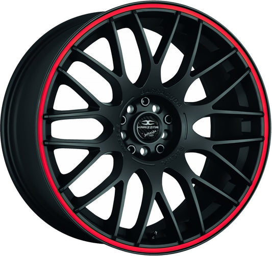 Barracuda Karizzma mattblack PureSports / Color Trim rot - DS5 8.5x19 ET27 - LK5/100 ML73.1