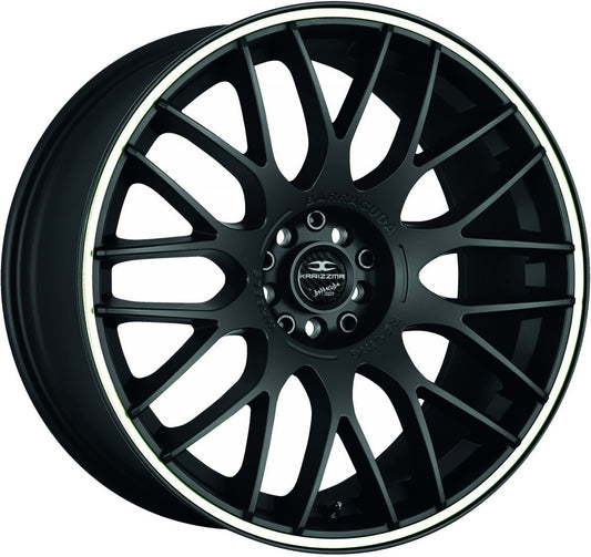 Barracuda Karizzma mattblack PureSports / Color Trim weiss - DS5 8.5x19 ET27 - LK5/100 ML73.1
