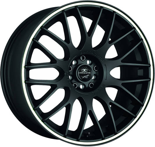 Barracuda Karizzma mattblack PureSports / Color Trim weiss - DS5 Alufelge 8.5x19 Zoll ET33 LK 5x110 ML72.6