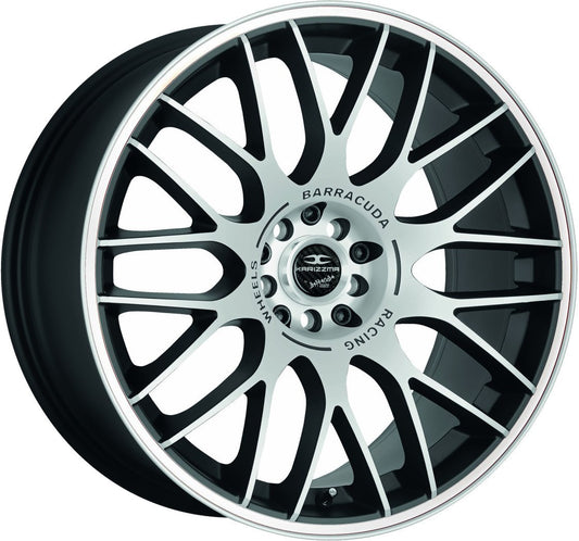 Barracuda Karizzma mattblack-polished / Color Trim weiss - DS5 8.5x19 ET33 - LK5/110 ML72.6