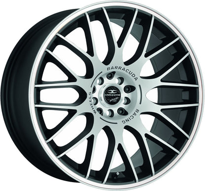 Barracuda Karizzma mattblack-polished / Color Trim weiss - DS5 Alufelge 8.5x19 Zoll ET33 LK 5x110 ML72.6