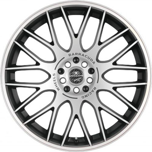 Barracuda Karizzma mattblack-polished / Color Trim weiss - DS15 Alufelge 8.5x19 Zoll ET23 LK 5x110 ML72.6 – Bild 2