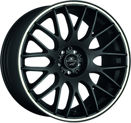 Barracuda Karizzma mattblack PureSports / Color Trim weiss - DS20 8.5x19 ET18 - LK5/110 ML72.6